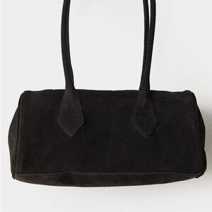 Free People Sierra Suede Satchel Bag black NWT